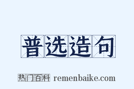 普选造句是什么意思的图片